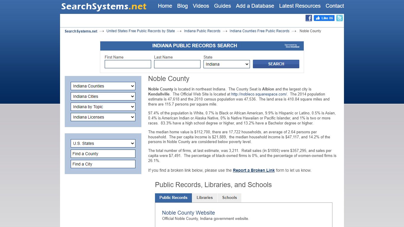 Noble County Criminal and Public Records